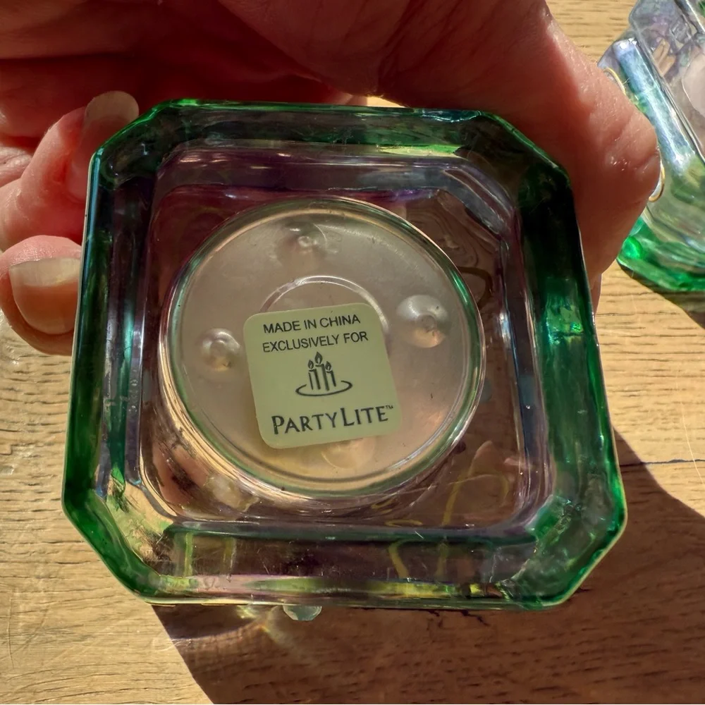 Pair of vintage Partylite tealight candle holders. Gorgeous!